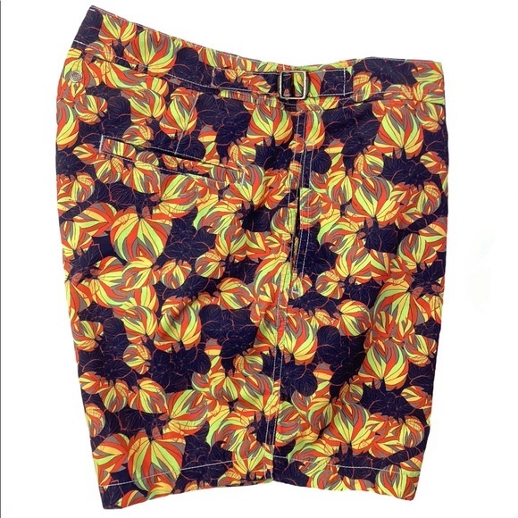 OndadeMar Beachball Fit Swim Trunks in Navy. Sz. M - Picture 3 of 6